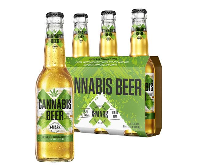 Bia Cannabis Beer X Mark 5% Hà Lan – thùng 12 chai 330ml