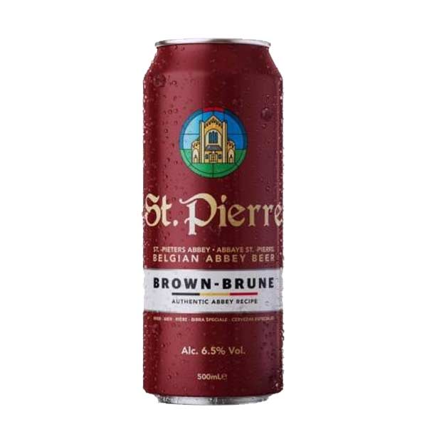 Bia St. Pierre Brune 6,5% Bỉ – thùng 24 lon 500ml