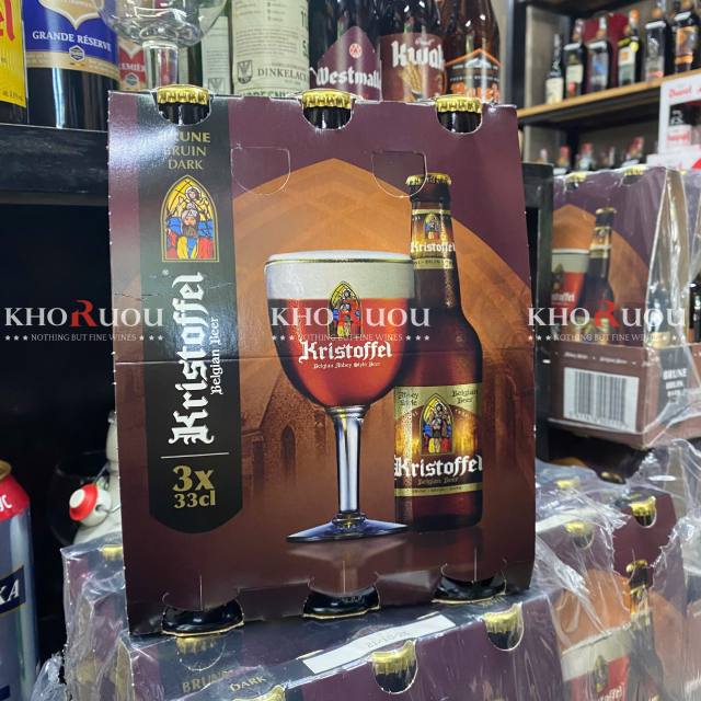 [ĐỘC QUYỀN] Bia Bỉ Kristoffel Brune 6% - Thùng 24 chai