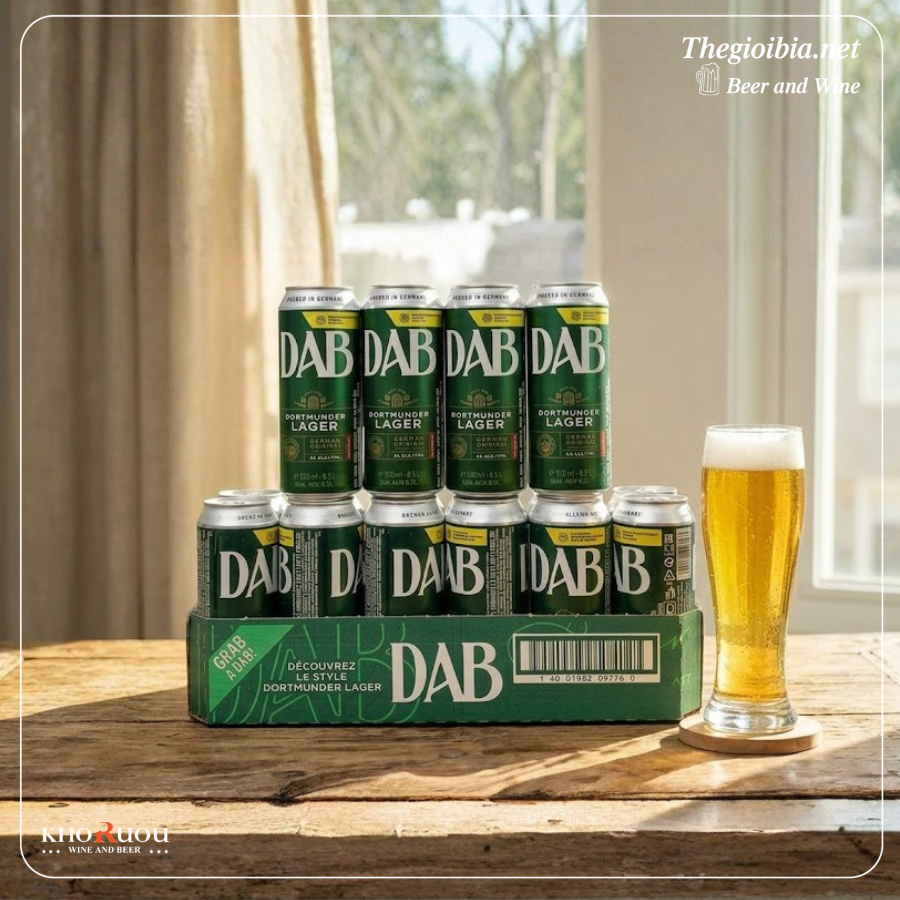 Bia Đức DAB Lager 5% - Thùng 24 Lon 500ml