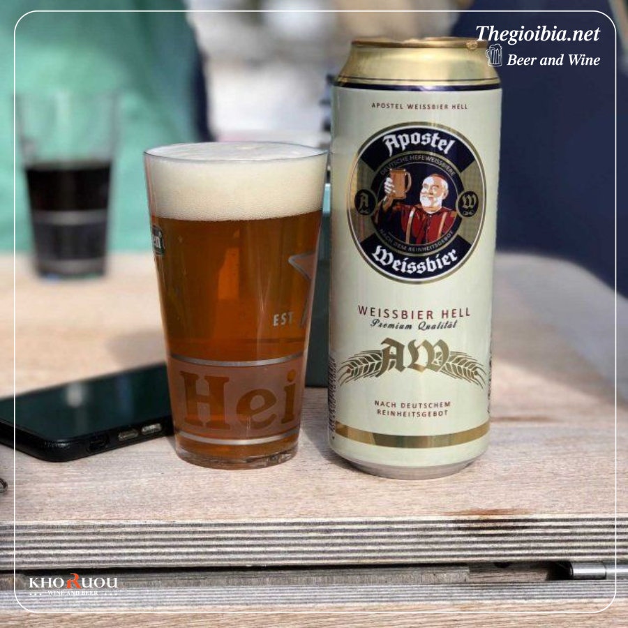 Bia Đức Apostel Weissbier Hell 5,3%
