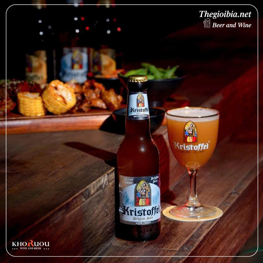Bia Bỉ Kristoffel White 5% - Thùng 24 chai 330ml