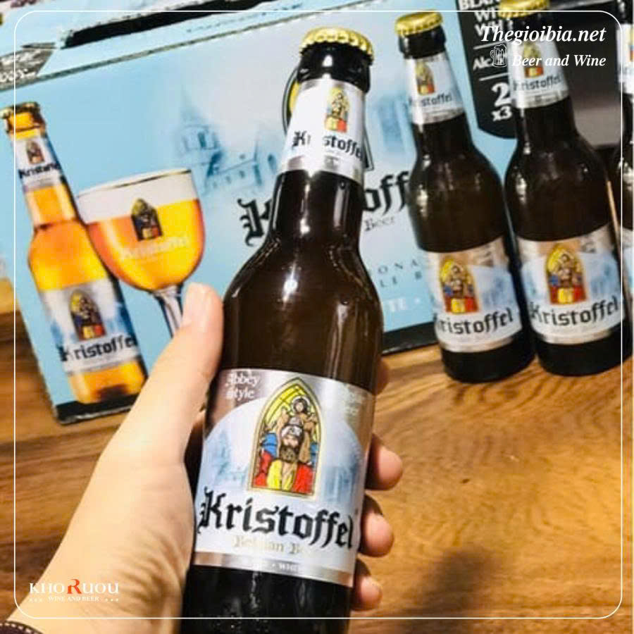 Bia Bỉ Kristoffel White 5% - Thùng 24 chai 330ml