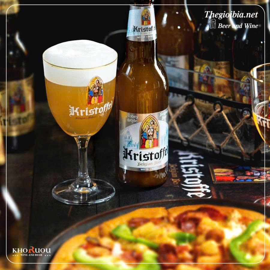 Bia Bỉ Kristoffel White 5% - Thùng 24 chai 330ml
