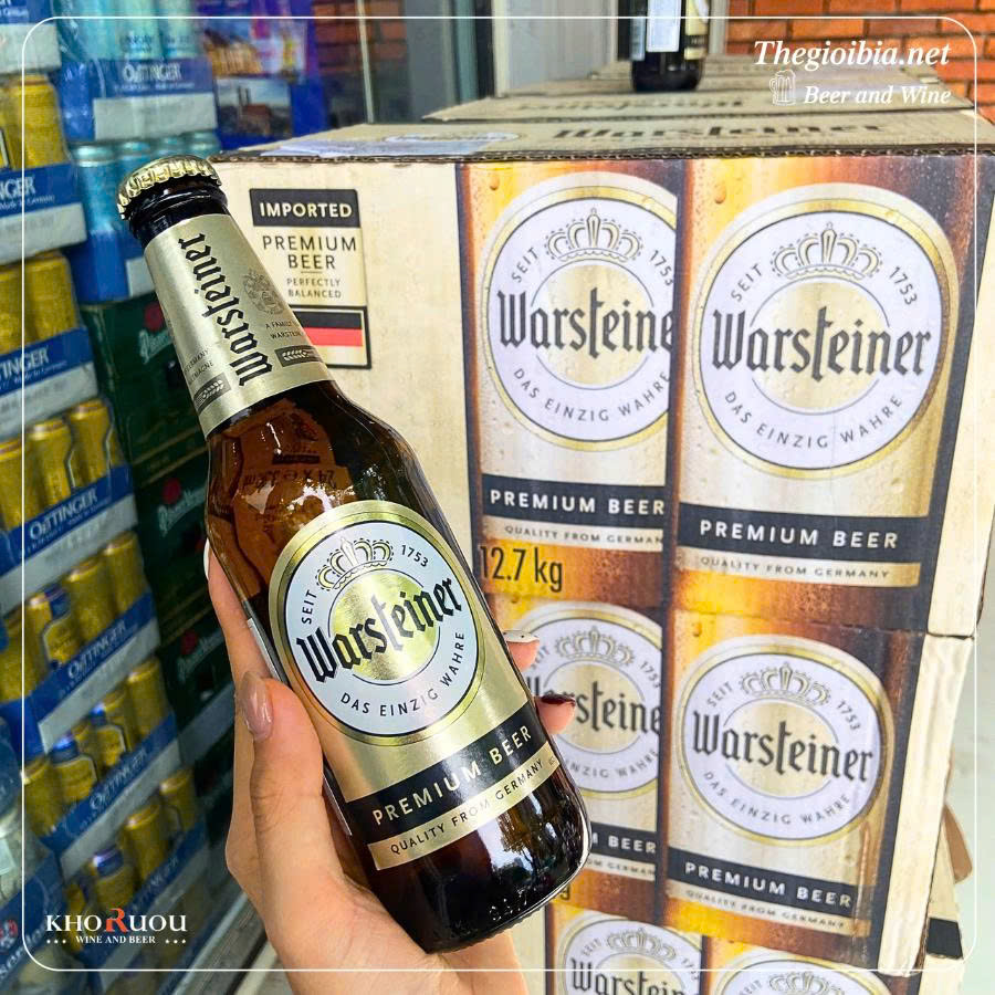 Bia Đức Warsteiner Premium 4.8% - Thùng 24 chai 330ml